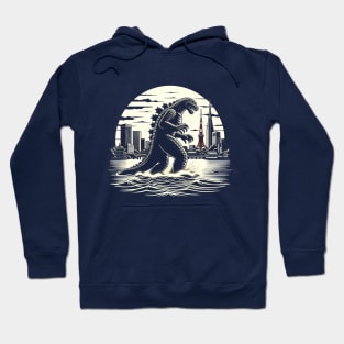 Vintage Godzilla Awakens: The Ultimate Sci-Fi Gift Hoodie